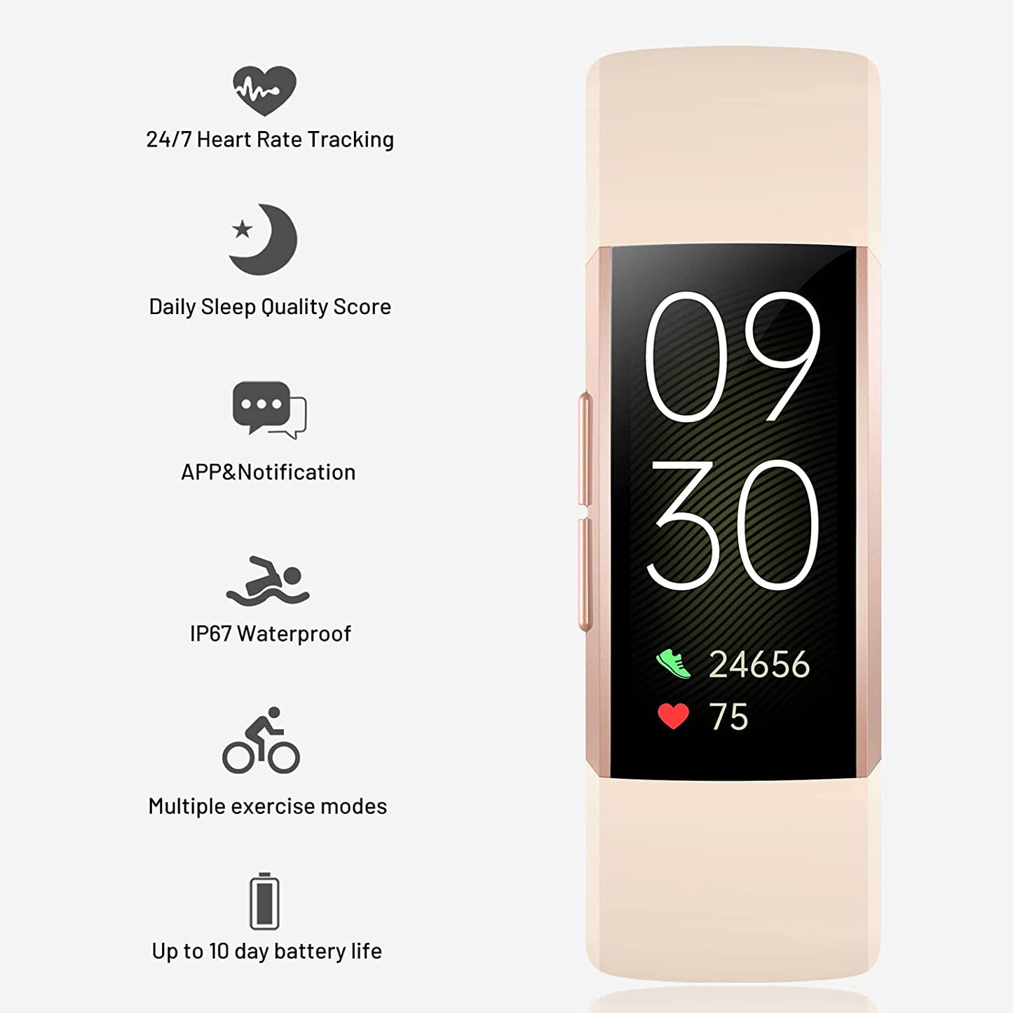 Smart tracker health and fitness