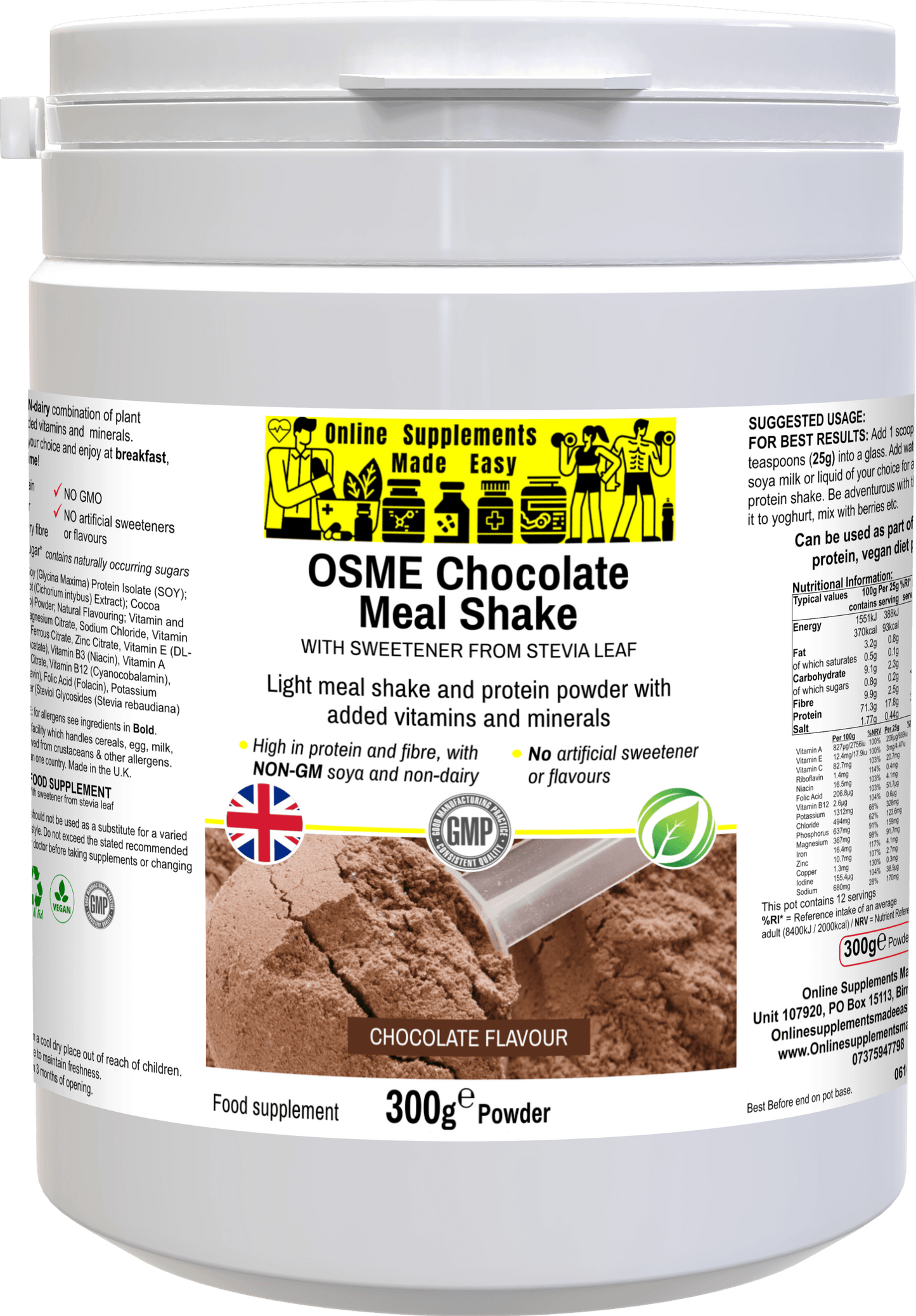 OSME Schokoladen-Mahlzeit-Shake