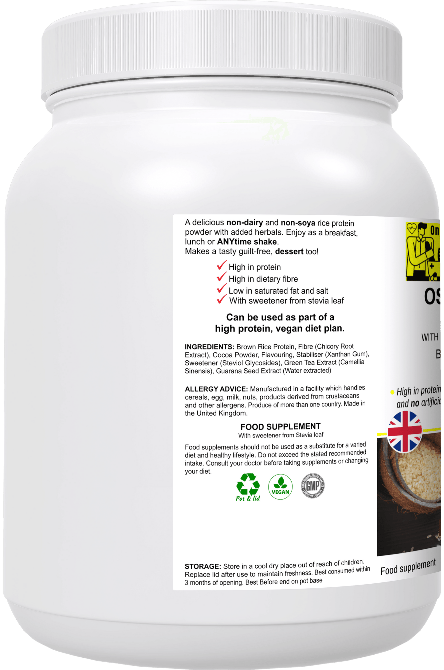 OSME Schokoladenreisprotein