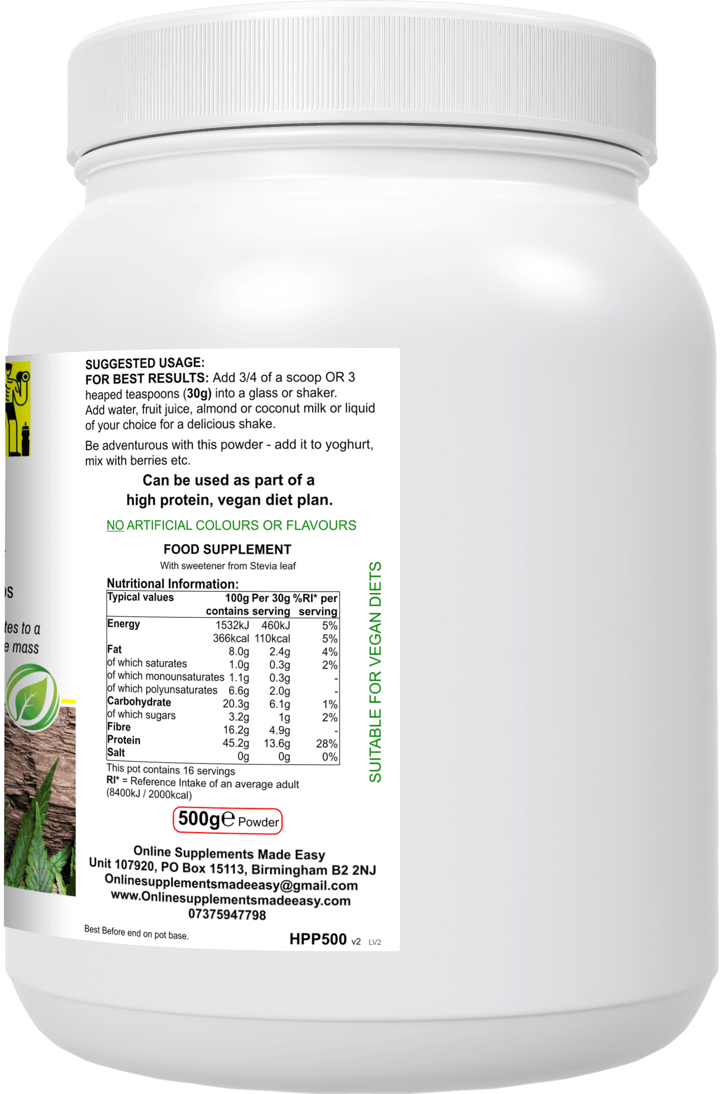 OSME Komplettes Hanfprotein