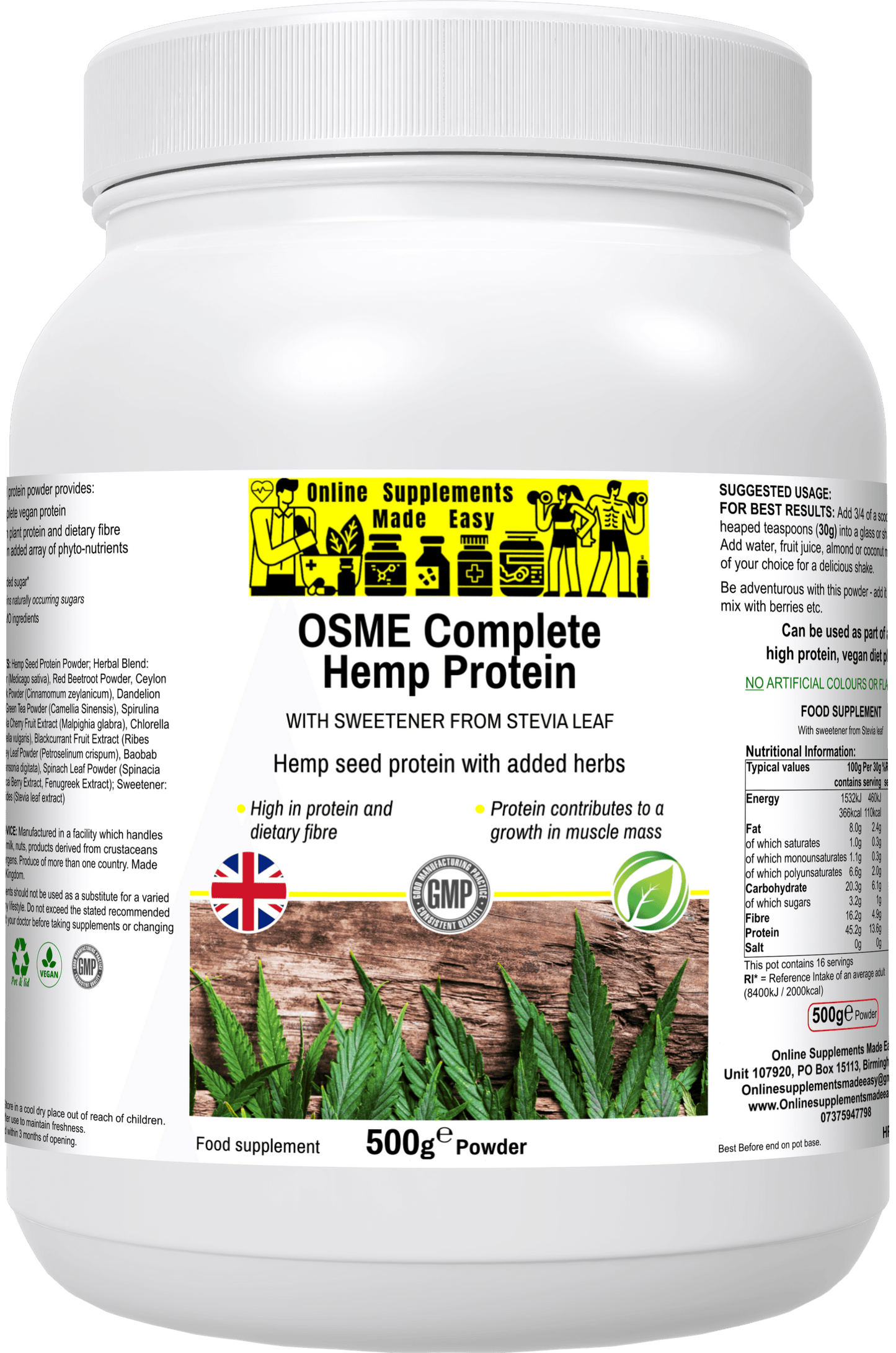 OSME Complete Hemp Protein