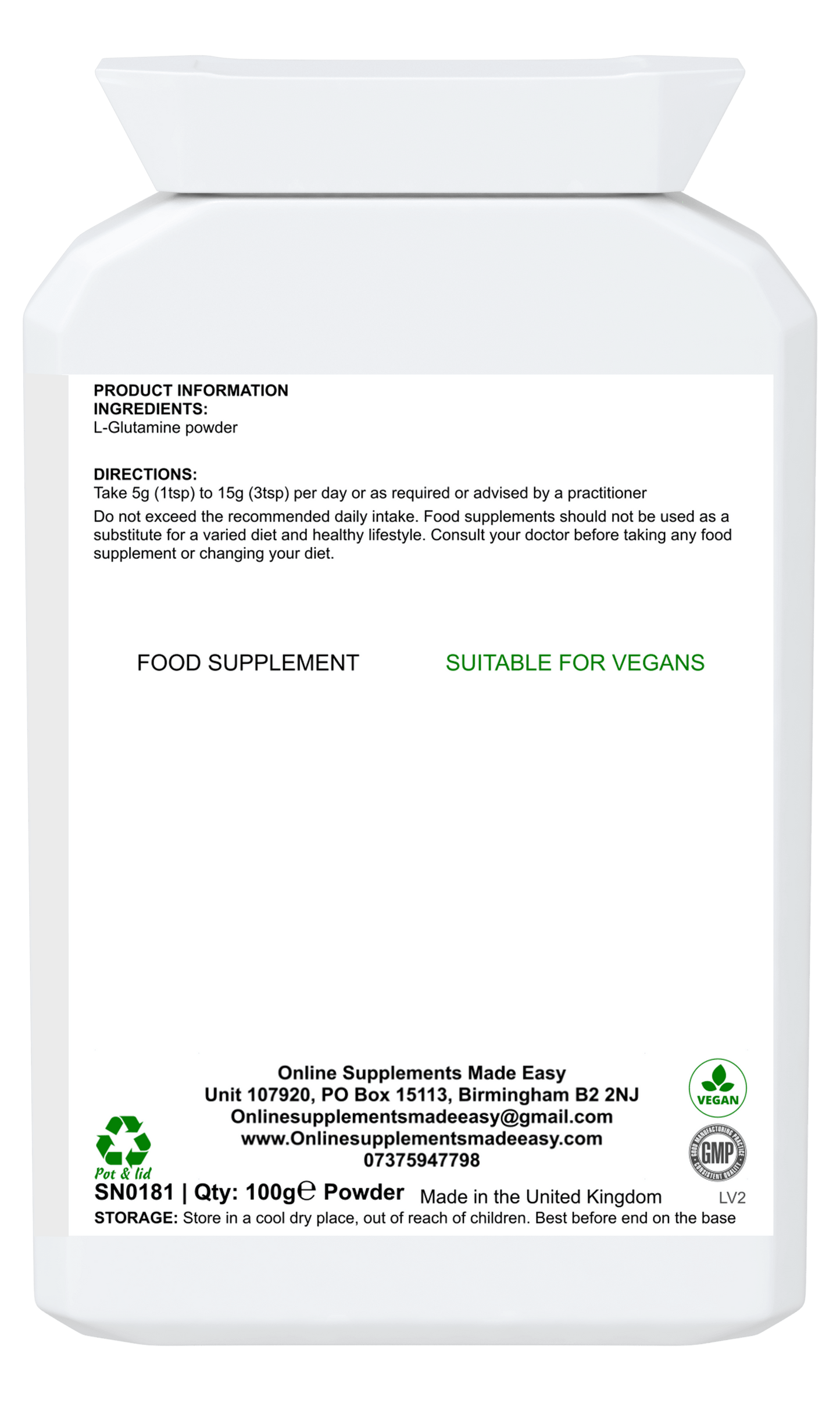 OSME L-Glutamine Powder