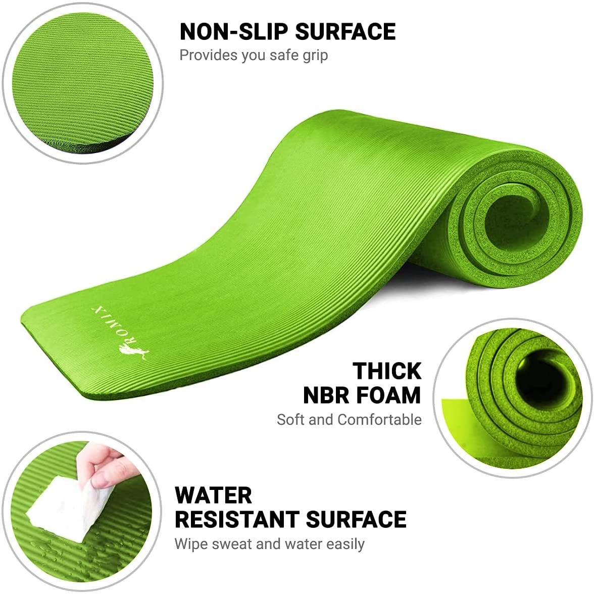 Yoga mat 10 mm thickness