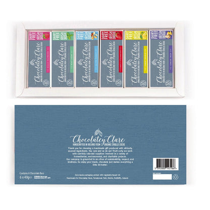 Gift Box Selection of Six Vegan Chocolate Bars