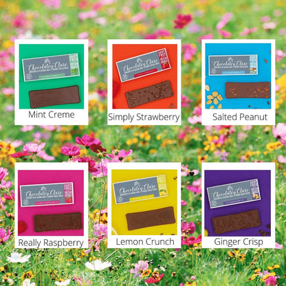 Gift Box Selection of Six Vegan Chocolate Bars