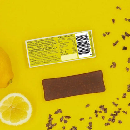 Lemon Crunch luxury vegan chocolate bar