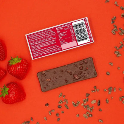 Simply Strawberry luxury vegan chocolate bar