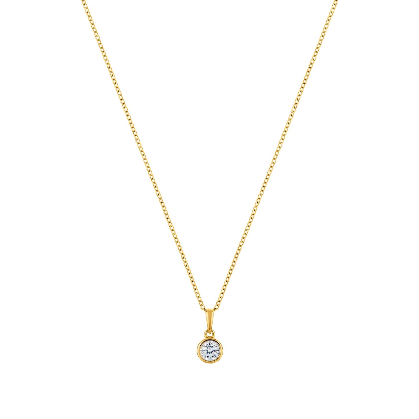 Circle of Life Gold plated sterling silver necklace