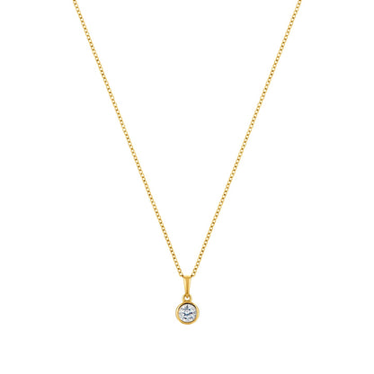 Circle of Life Gold plated sterling silver necklace