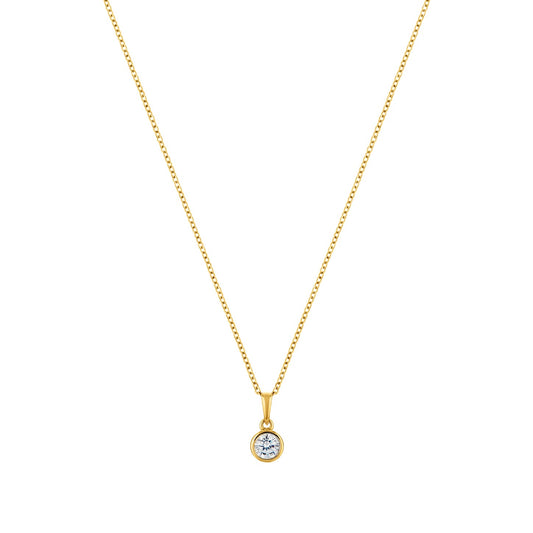 Circle of Life Gold plated sterling silver necklace