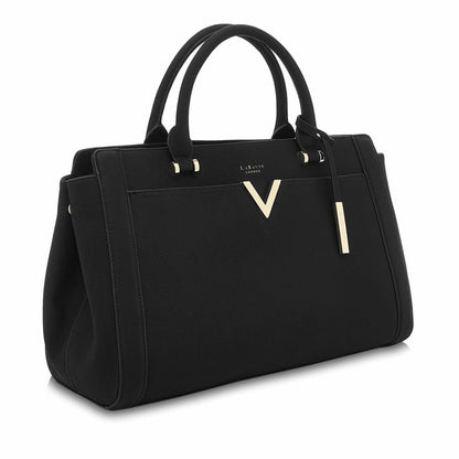 Dawson Black Vegan Laptop Bag