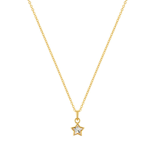 Divine Star Gold plated sterling silver Necklace