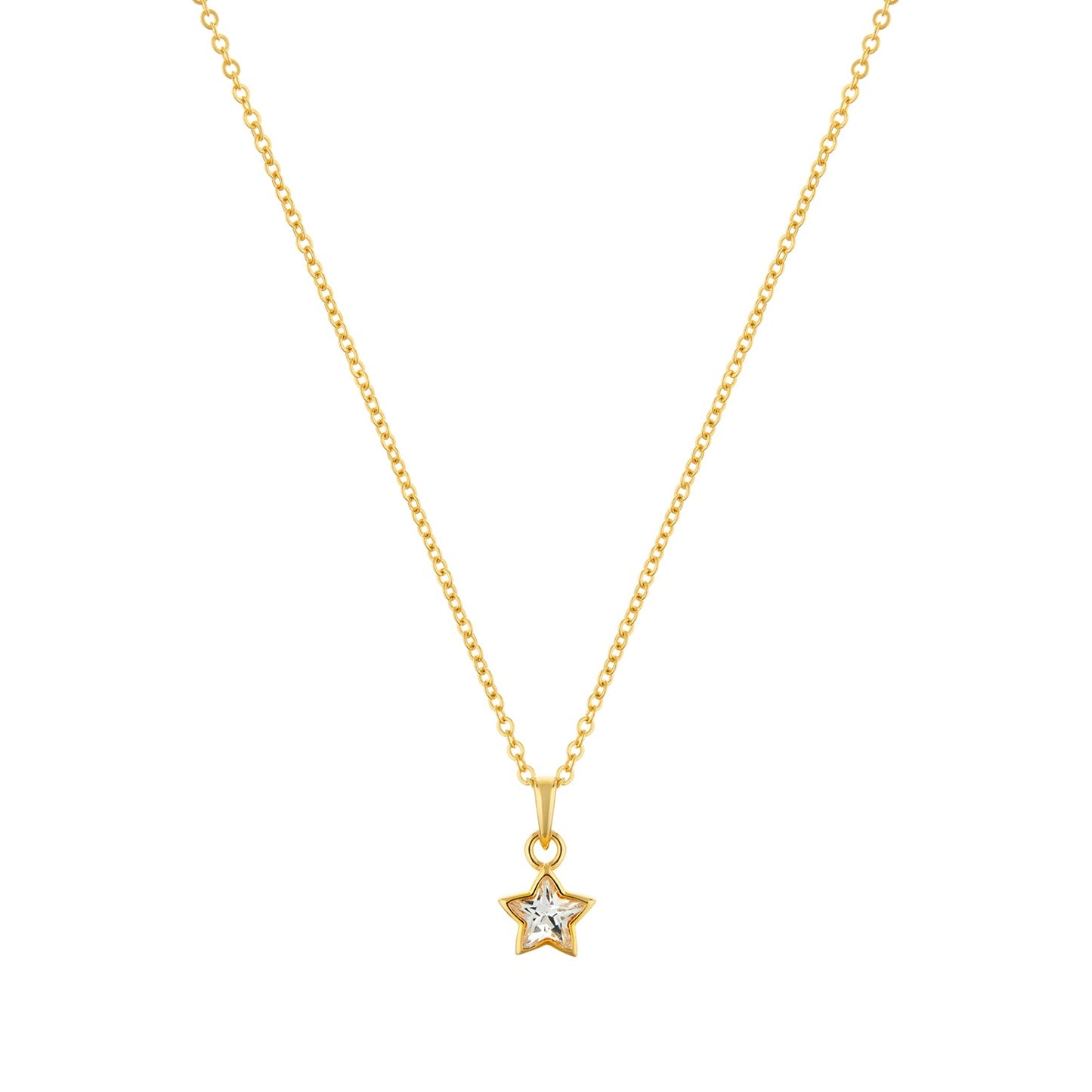 Divine Star Gold plated sterling silver Necklace