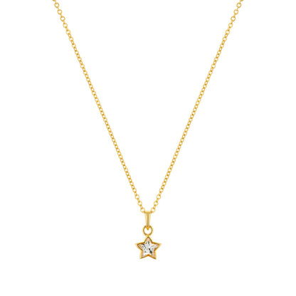 Divine Star Gold plated sterling silver Necklace