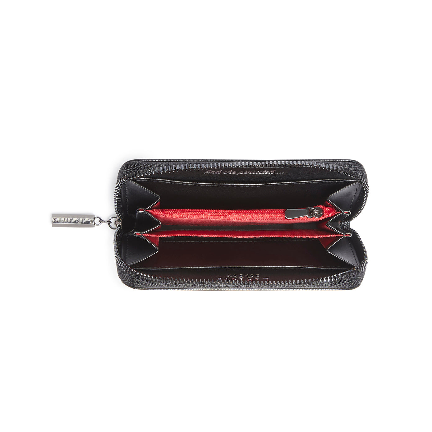 Ellen Black Vegan Zip Around Wallet