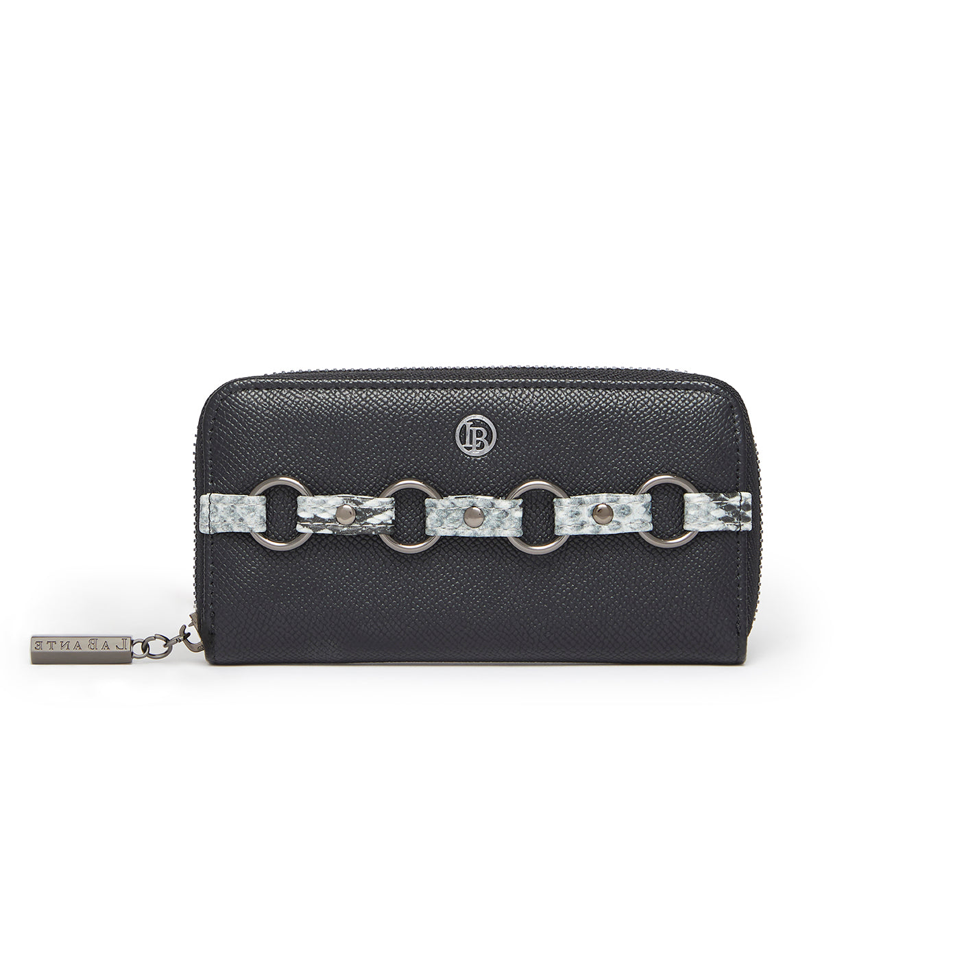 Ellen Black Vegan Zip Around Wallet