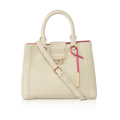 Jocelyn Off White Vegan Tote Bag