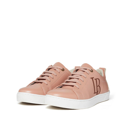 LB Nude Apple Leather Sneakers for Women