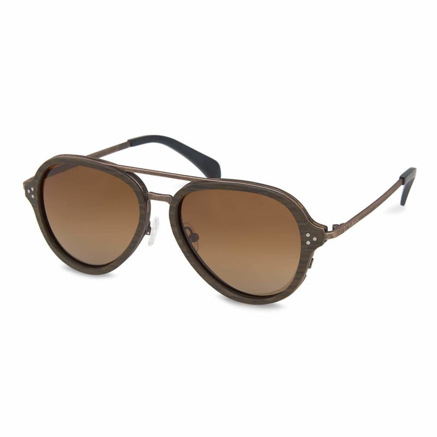 Oak Wood Hayden Aviator Sunglasses