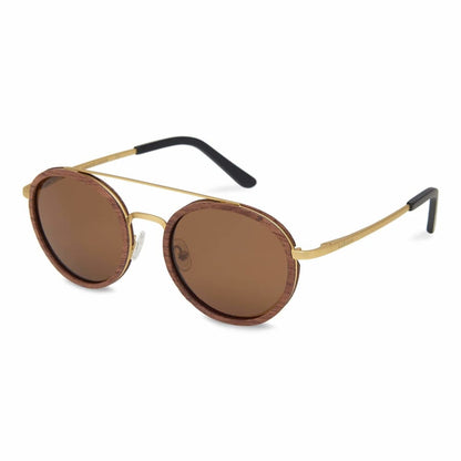 Rosewood Akita Round Sunglasses