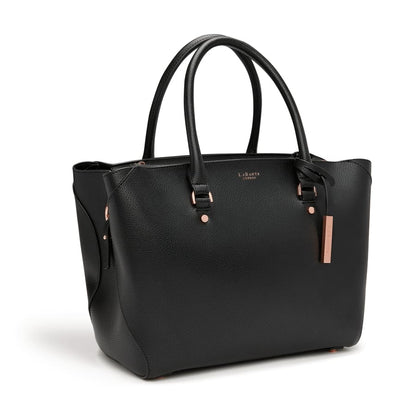 Sophie Black Vegan Tote Bag