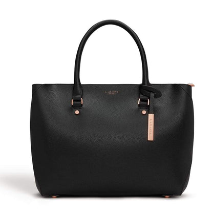 Sophie Black Vegan Tote Bag