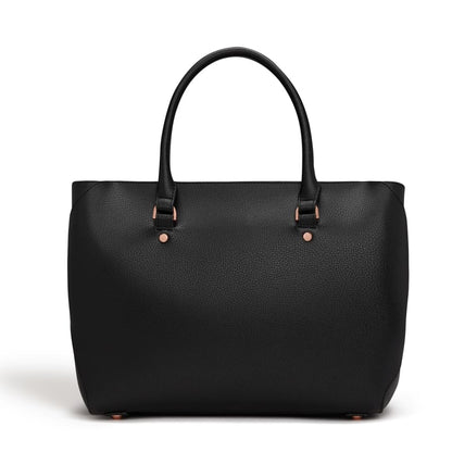 Sophie Black Vegan Tote Bag