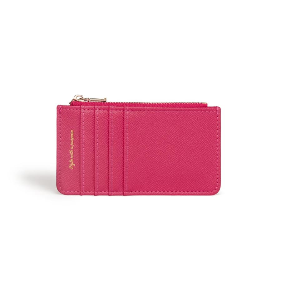 Willow Fuchsia Coin and Card Holder