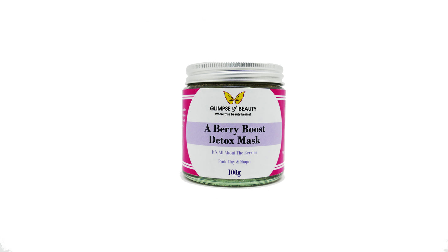 Berry Boost Detox Mask, Maqui berry and Australian pink clay