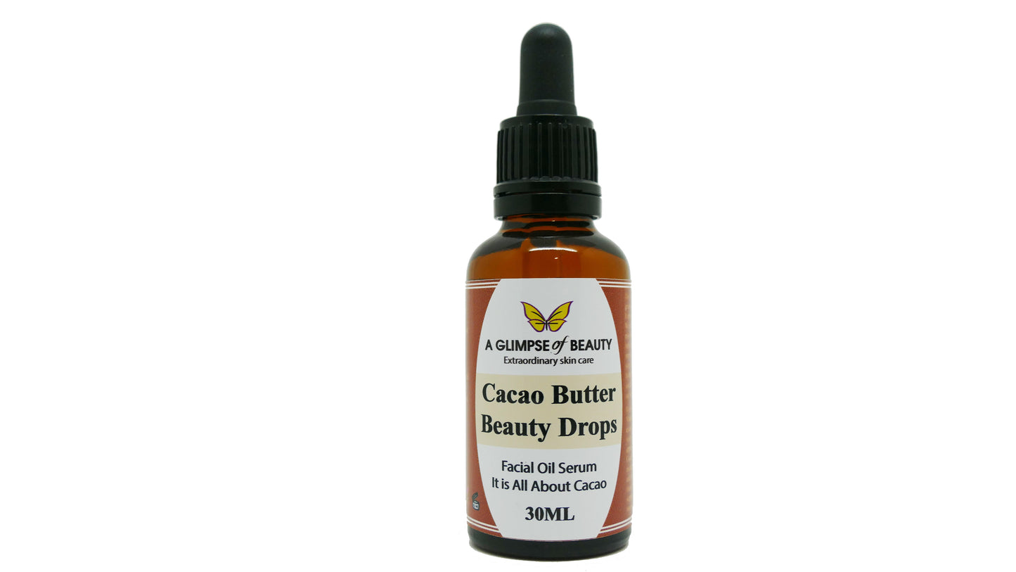 Cacao Butter Beauty Drops, Wrinkle Therapy Oil Serum.