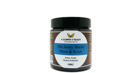 Facial Clay Mask & Scrub Mix Berry