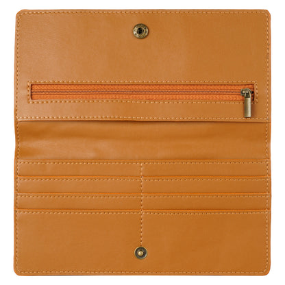 Cactus Leather Slim Wallet - Cognac