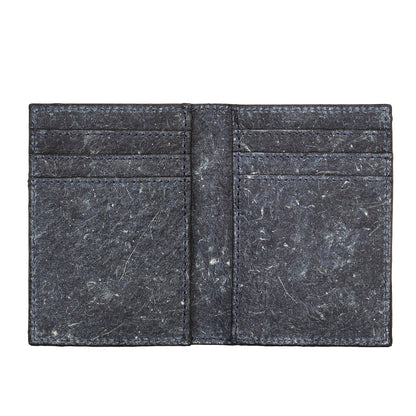 Coconut Leather BiFold Card Wallet - Dark Indigo