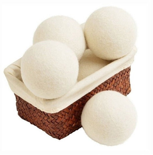 6 Wool Balls - energy saving and faster drying