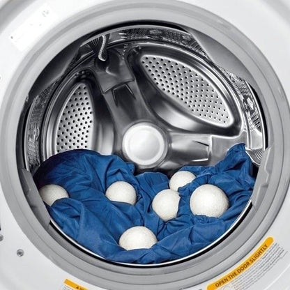 6 Wool Balls - energy saving and faster drying