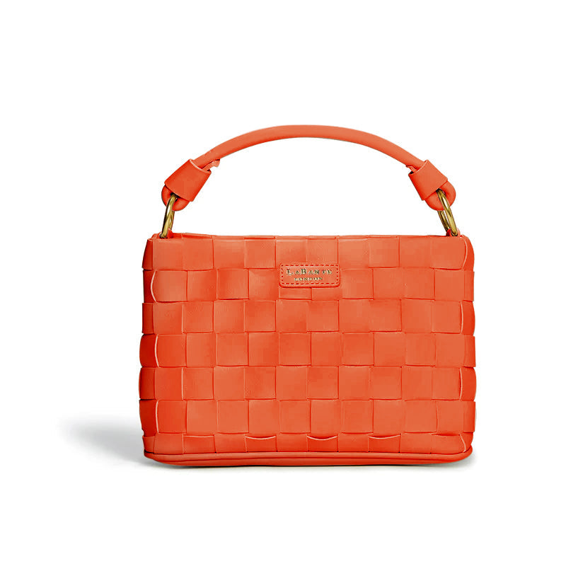 Bella Orange Vegan Mini Crossbody Bag