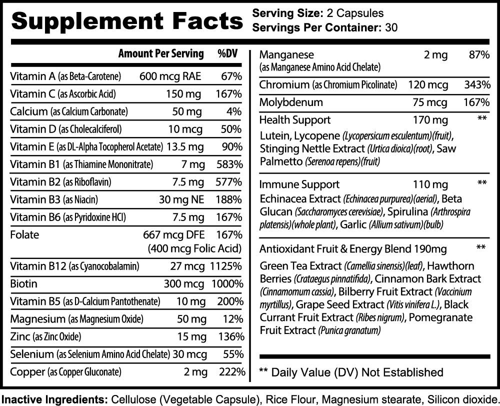 Complete Multivitamin to be equipped