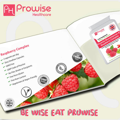 Prowise Glucomannan and Raspberry Advance Formulation | Suitable For Vegetarians & Vegans | Made In UK