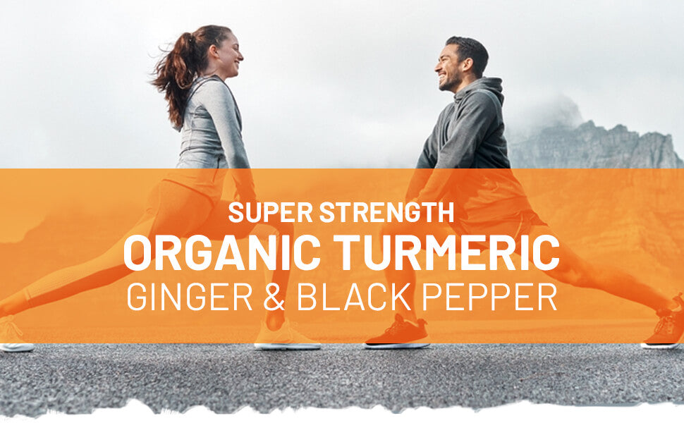 Prowise Organic Turmeric Ginger and Black Pepper 2280mg (High Strength) | 180 Vegan Turmeric Capsules with Active Ingredient Curcumin I Soil Association Approved I UK Made