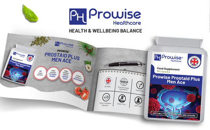 Prowise Prostaid Plus Men Ace 60 Kapseln | Geeignet für Vegetarier und Veganer | Hergestellt in UK