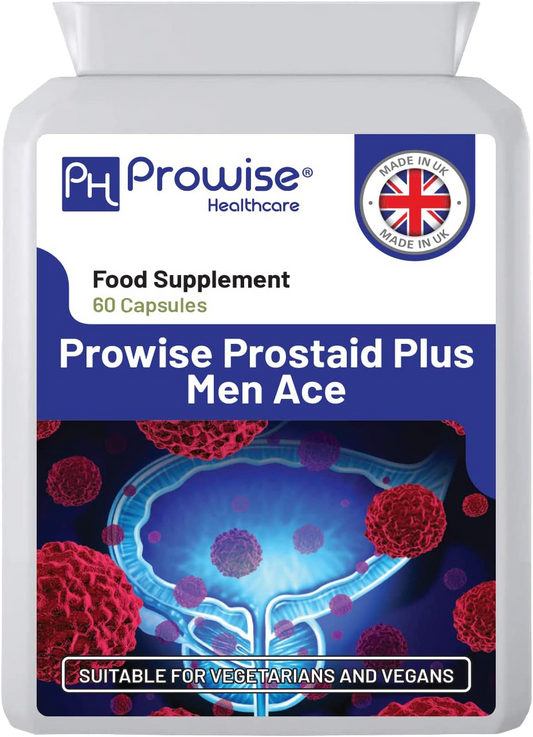 Prowise Prostaid Plus Men Ace 60 Kapseln | Geeignet für Vegetarier und Veganer | Hergestellt in UK