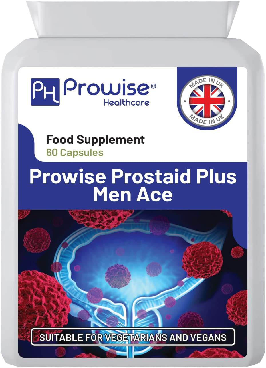 Prowise Prostaid Plus Men Ace 60 Kapseln | Geeignet für Vegetarier und Veganer | Hergestellt in UK