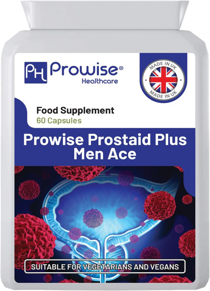 Prowise Prostaid Plus Men Ace 60 Kapseln | Geeignet für Vegetarier und Veganer | Hergestellt in UK