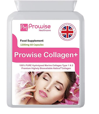 Prowise Pure Marine Collagen Supplement 1200 mg 60 Kapseln | Hergestellt in UK