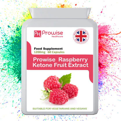 Prowise Raspberry Ketones Capsules Super Strength UK Manufactured 60 Capsules | Made In UK