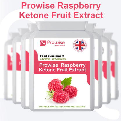 Prowise Raspberry Ketones Capsules Super Strength UK Manufactured 60 Capsules | Made In UK