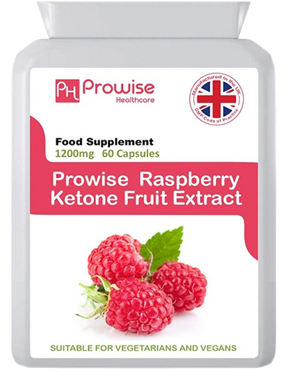 Prowise Raspberry Ketones Capsules Super Strength UK Manufactured 60 Capsules | Made In UK