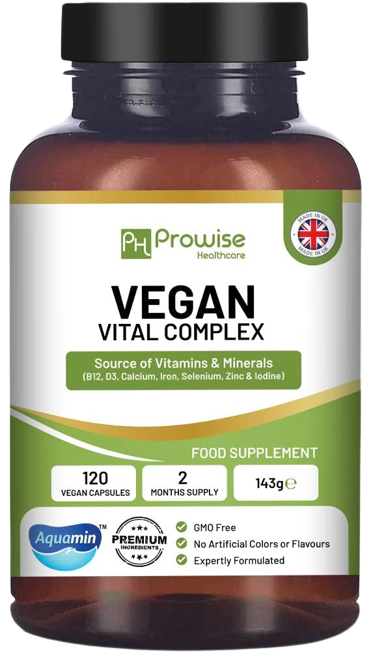 Prowise Vegan Vital – Multivitaminkomplex 120 Kapseln – Vitamin- und Mineralstoffformulierung