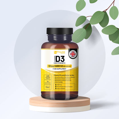 Prowise Vitamin D3 4000 IE Tabletten (Vorrat für 14 Monate) Hochkonzentriert I 425 Vegetarisch