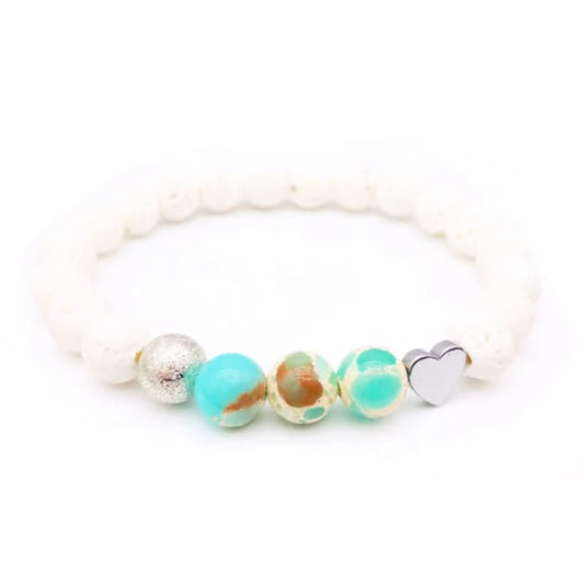 Ocean Lava Stone Bracelet